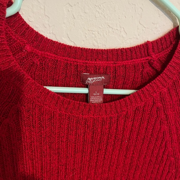 NWOT Arizona Girls Red Sweater - Picture 8 of 8